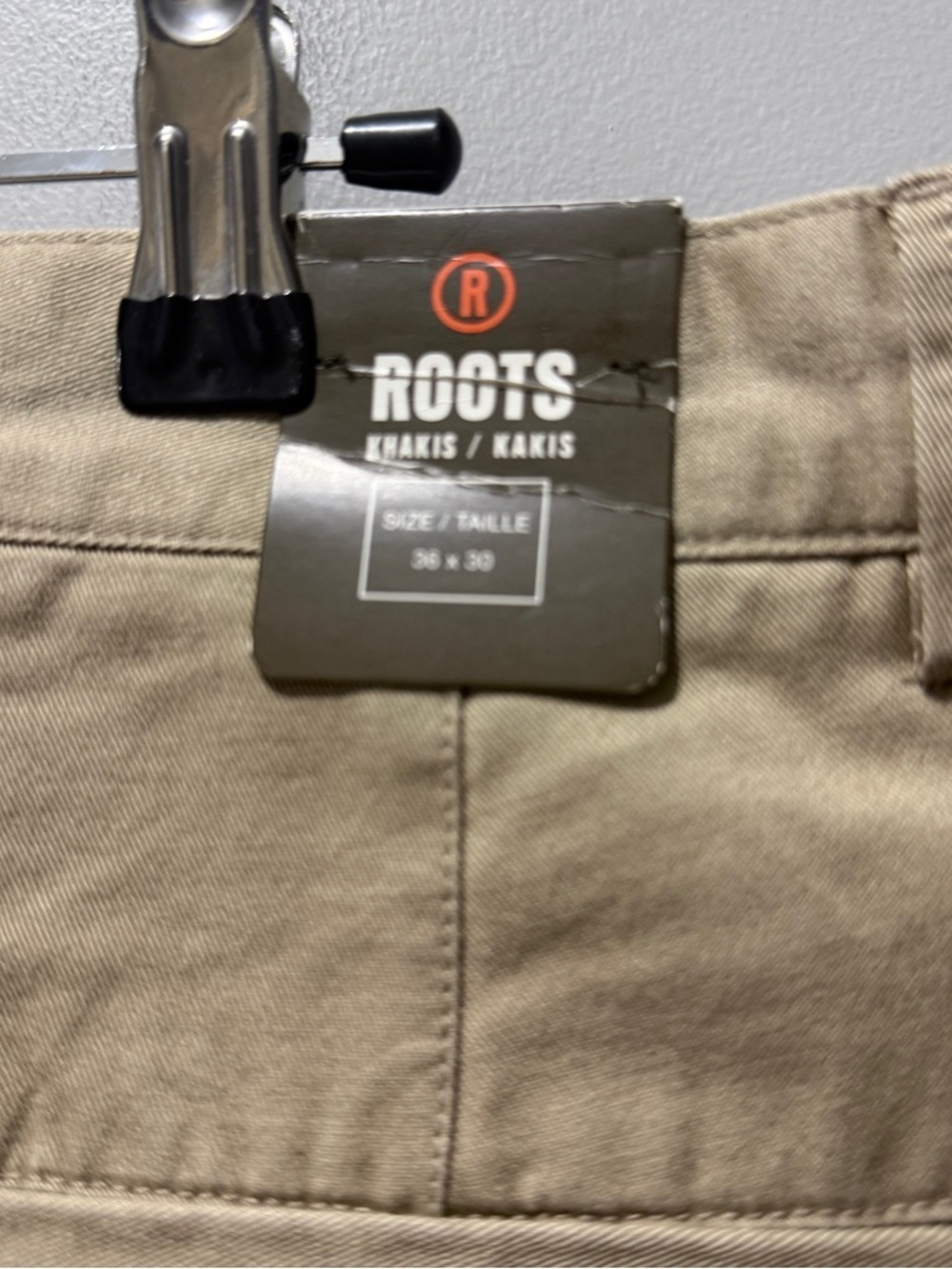 NWT Roots Men's Relaxed 5 Pocket Chino Pants - Khaki Tan - Picture 5 of 6